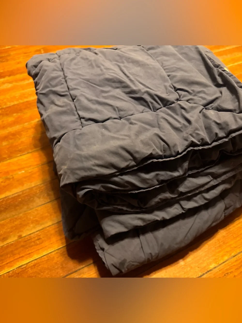 L.L. Bean Twin Comforter Navy Blue Quilted Lightweight Bedding Cabin